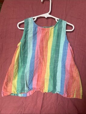 Hanna Andersson Rainbow Stripe Top